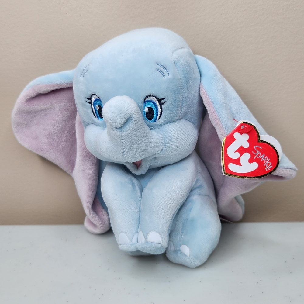 Ty Sparkles Dumbo Beanie Baby Plush Disney